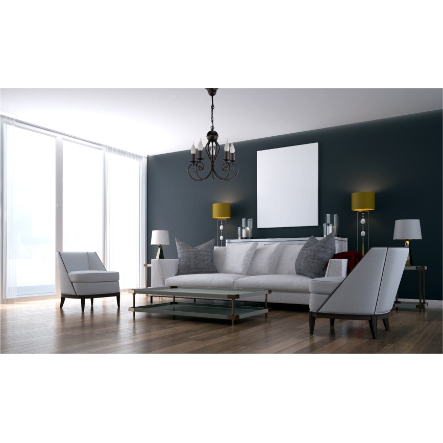 Candelabro suspenso VINCENT 5xE14/40W/230V