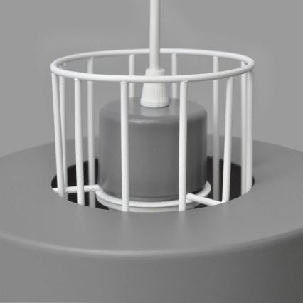 Candelabro suspenso VOLTA 1xE27/15W/230V cinzento