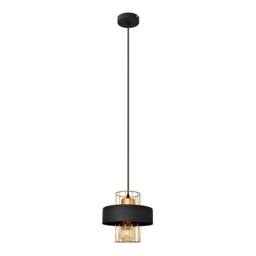Candelabro suspenso VOLTA 1xE27/15W/230V preto/dourado