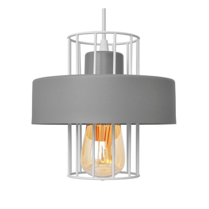 Candelabro suspenso VOLTA 3xE27/15W/230V cinzento