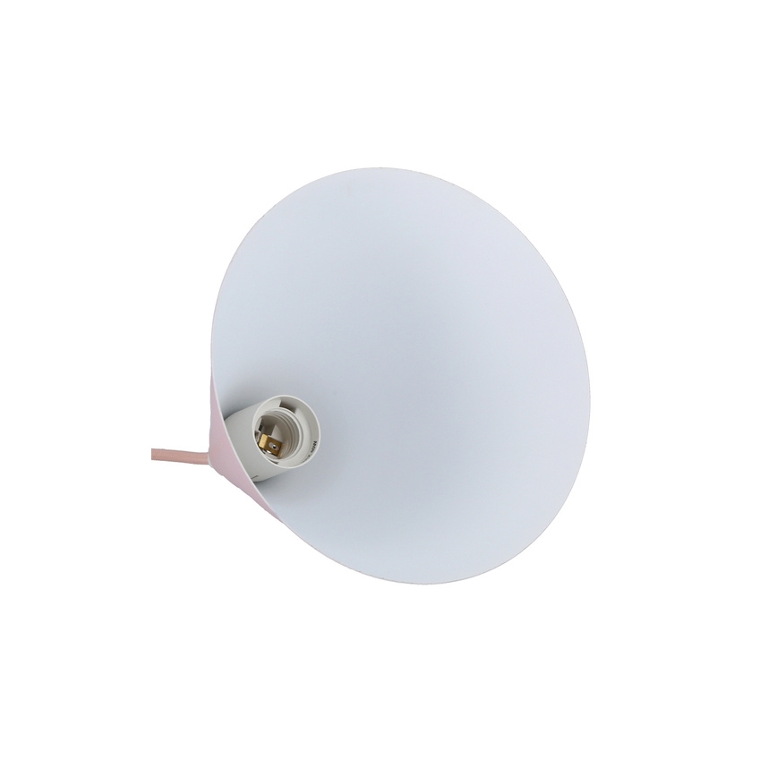 Candelabro suspenso VOSS 1xE27/40W/230V rosa/branco