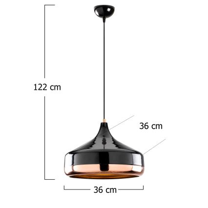 Candelabro suspenso YILDO 1xE27/40W/230V