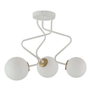 Candelabro suspenso ZIGZAG 3xG9/12W/230V branco