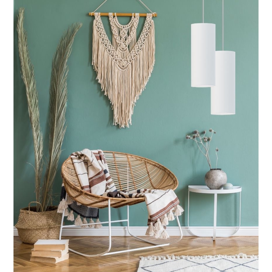 Candelabro suspenso ZIK 1xE27/40W/230V branco