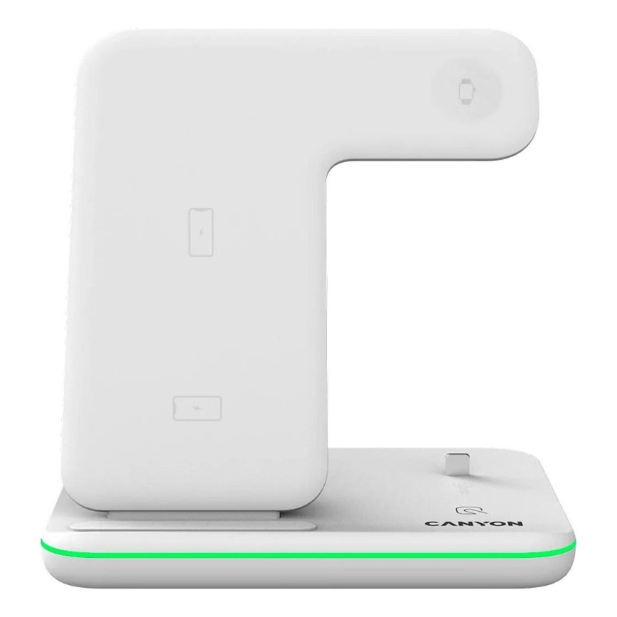 Canyon - Carregador sem fios 3em1 branco