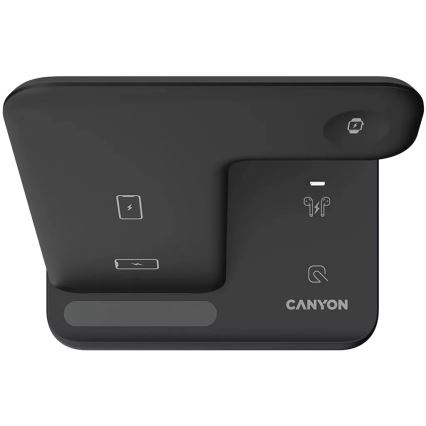 Canyon - Carregador sem fios 3em1 preto