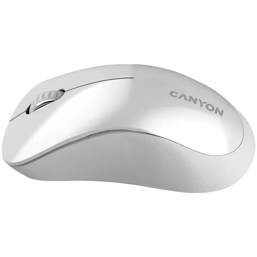 Canyon - Rato ótico sem fio com sensor Pixart MW 1200 DPI 2xAAA branco