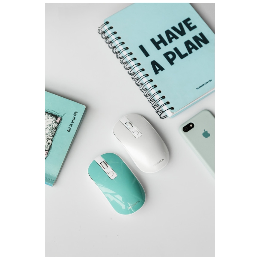 Canyon - Rato sem fios 800/1200/1600 DPI branco