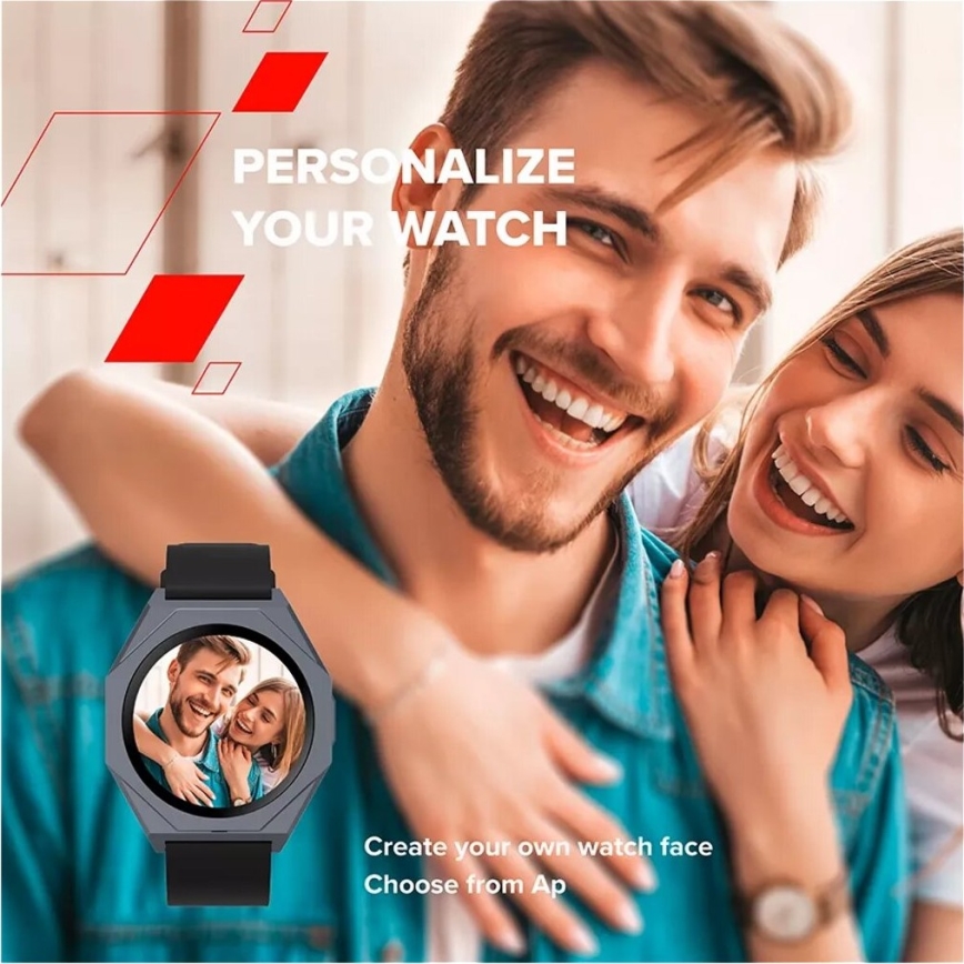 Canyon - Smart watch OTTO IP68 vermelho