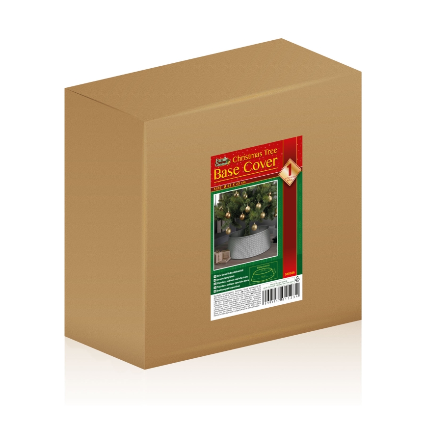 Capa para base da árvore de Natal, diâmetro 65 cm, branca