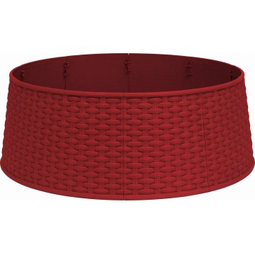 Capa para o suporte da árvore de Natal, diâmetro 65 cm, vermelha