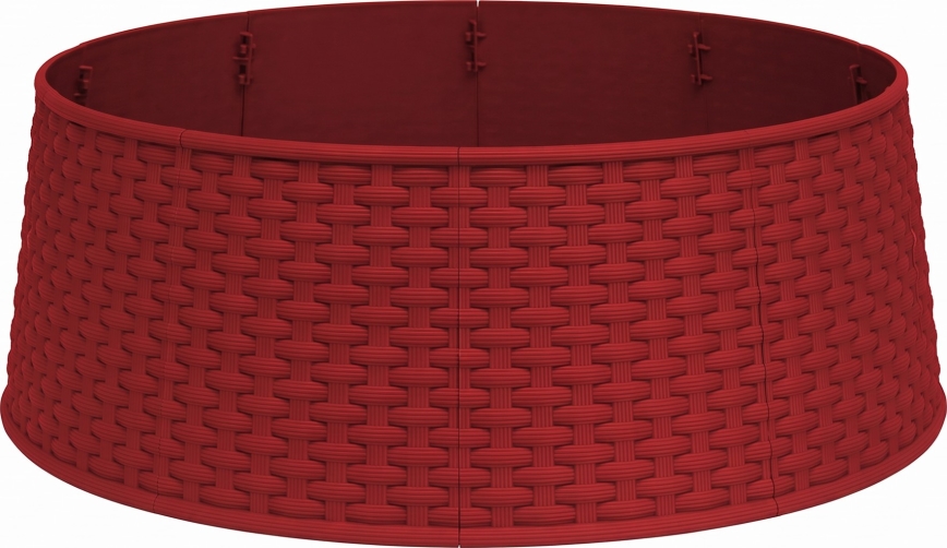 Capa para o suporte da árvore de Natal, diâmetro 65 cm, vermelha