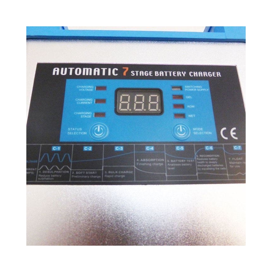 Carregador automático de bateria de chumbo ácido 12/230V