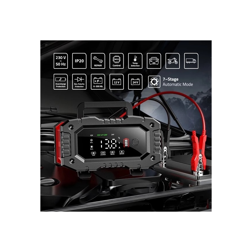 Carregador de baterias 300W/230V