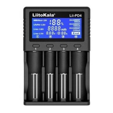 Carregador de baterias para A/AA/AAA/18650/2070­0/26650/22650