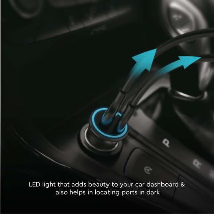 Carregador para automóvel Power Delivery 20W 12-24V/3A USB/C preto