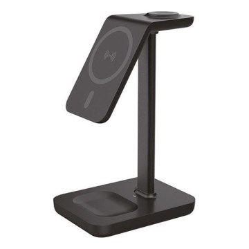 Carregador sem fios 3 em 1 de secretária 23W