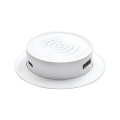 Carregador sem fios incorporado + USB A+C branco