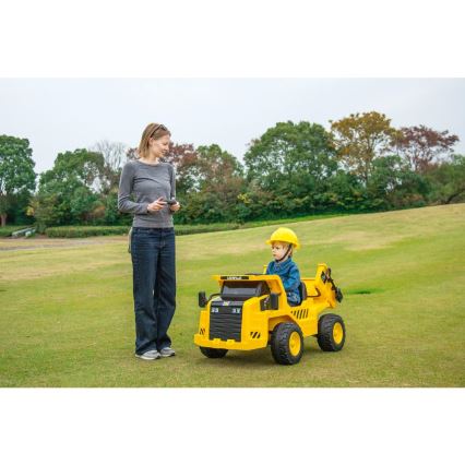 Carro elétrico de brinquedo Pá carregadora CAT 60W/4500 mAh amarelo/preto