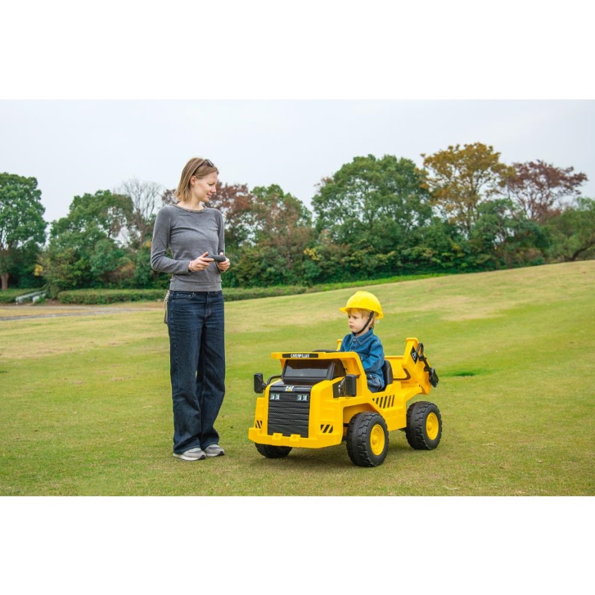 Carro elétrico de brinquedo Pá carregadora CAT 60W/4500 mAh amarelo/preto