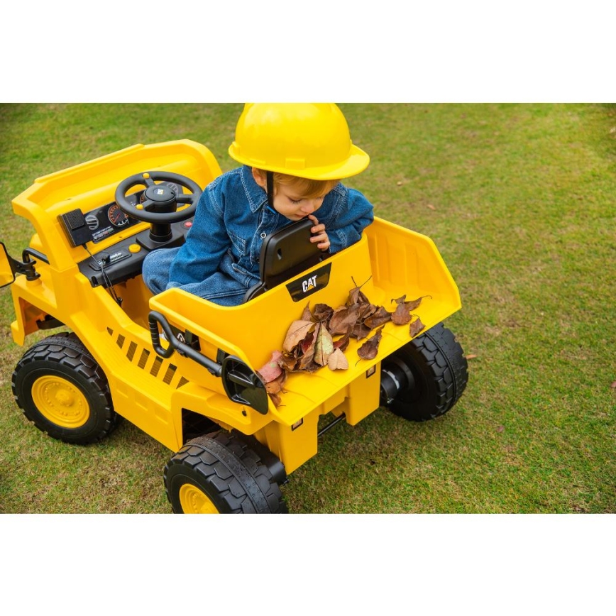 Carro elétrico de brinquedo Pá carregadora CAT 60W/4500 mAh amarelo/preto