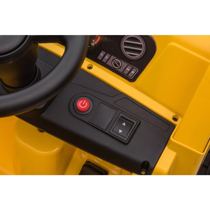 Carro elétrico de brinquedo Pá carregadora CAT 60W/4500 mAh amarelo/preto