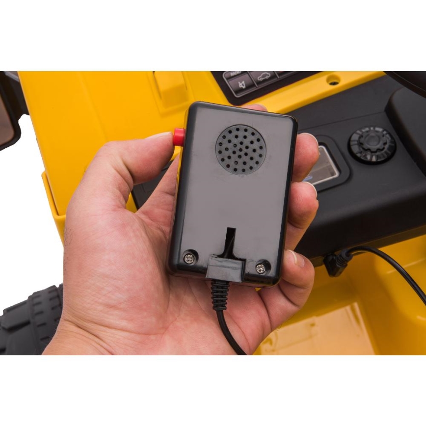 Carro elétrico de brinquedo Pá carregadora CAT 60W/4500 mAh amarelo/preto