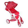 Carrinho desportivo para bonecas, vermelho