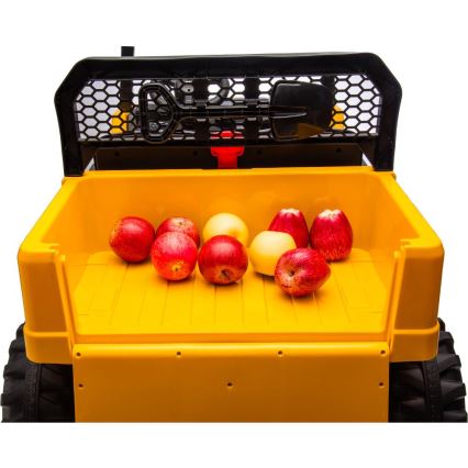 Carro elétrico CAT 60W/7500 mAh amarelo/preto + controlo remoto