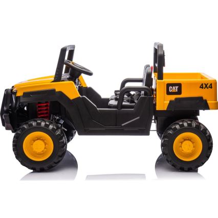 Carro elétrico CAT 60W/7500 mAh amarelo/preto + controlo remoto