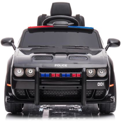 Carro elétrico Dodge Challenger Polícia 50W/4500 mAh preto/branco