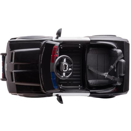 Carro elétrico Dodge Challenger Polícia 50W/4500 mAh preto/branco