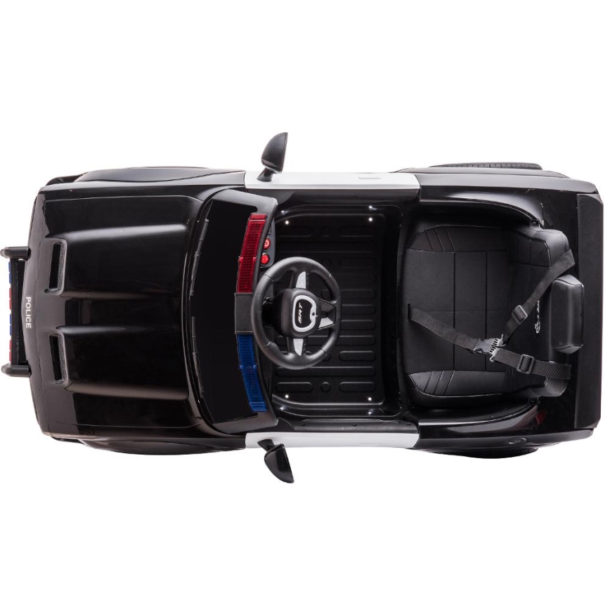 Carro elétrico Dodge Challenger Polícia 50W/4500 mAh preto/branco