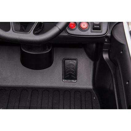 Carro elétrico Dodge Challenger Polícia 50W/4500 mAh preto/branco