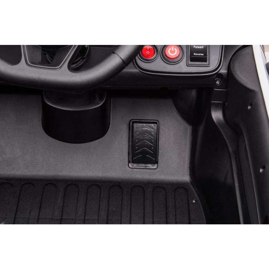 Carro elétrico Dodge Challenger Polícia 50W/4500 mAh preto/branco