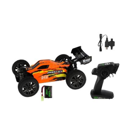 Carro RC Buggy Bonzai com controlo remoto, 7,4 V/850 mAh, preto/laranja