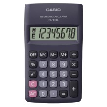 Casio - Calculadora de bolso 1xLR6 cinzenta