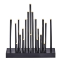 Castiçal de Natal LED 20xLED/3xAAA preto