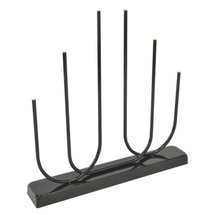 Castiçal LED de Natal 6xLED/2xAA preto