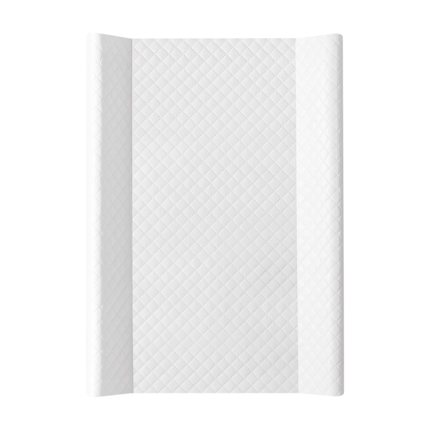 CebaBaby - Tapete de mudança com placa fixa bilateral COMFORT 50x70 cm branco