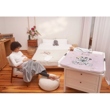 CebaBaby - Tapete de mudança triangular DISNEY 75x72 cm rosa