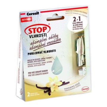 Ceresit - Saquinhos absorventes 2x 50 g com fragrância de baunilha