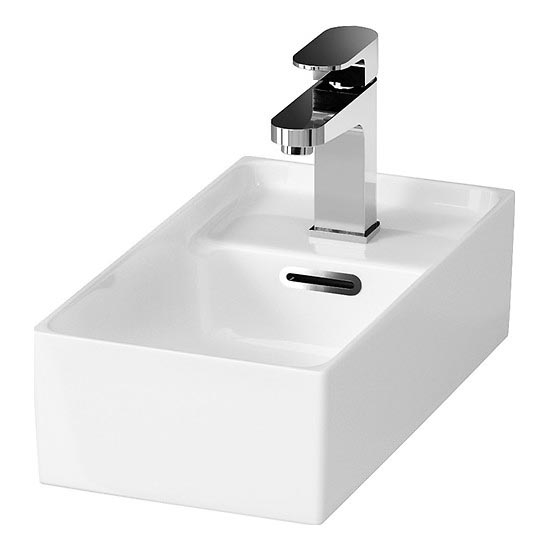 Cersanit K114-004 - Lavatório de bancada CREA 22x40 cm cerâmica/branco brilhante