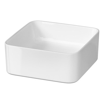 Cersanit K114-007-ECO - Lavatório de bancada CREA 35x35 cm cerâmica/branco brilhante