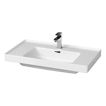 Cersanit K114-017 - Lavatório embutido CREA 44,5x80,5 cm cerâmica/branco brilhante
