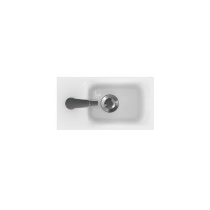 Cersanit K116-016 - Lavatório embutido MODUO 22x40 cm cerâmica/branco brilhante