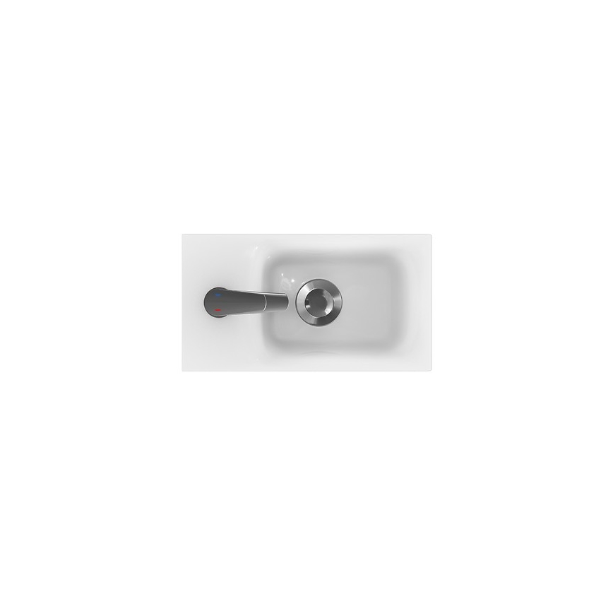 Cersanit K116-016 - Lavatório embutido MODUO 22x40 cm cerâmica/branco brilhante