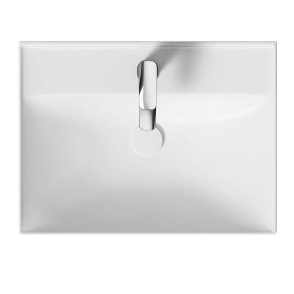 Cersanit K120-009 - Lavatório encastrado LARGA 45,5x60,5 cm cerâmica/branco brilhante