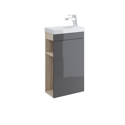 Cersanit K32-001-BOX - Lavatório de bancada/suspenso COMO 22x40 cm cerâmica/branco brilhante