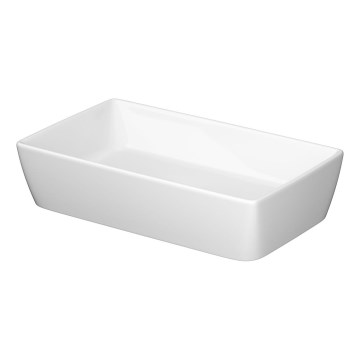 Cersanit K35-047-ECO - Lavatório de bancada CITY 36x60 cm, cerâmica, branco brilhante